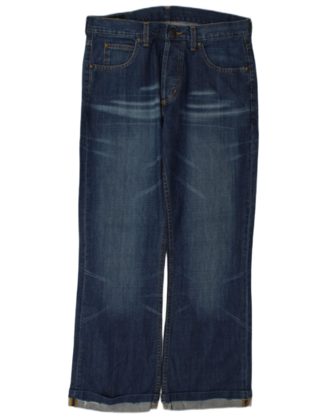 Lee Herren Denver Straight Jeans W33 L29 Blaue Baumwolle