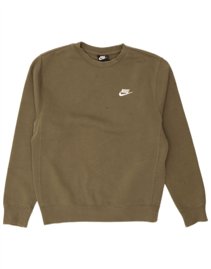 Nike Herren Sweatshirt Pullover XS Khaki Baumwolle