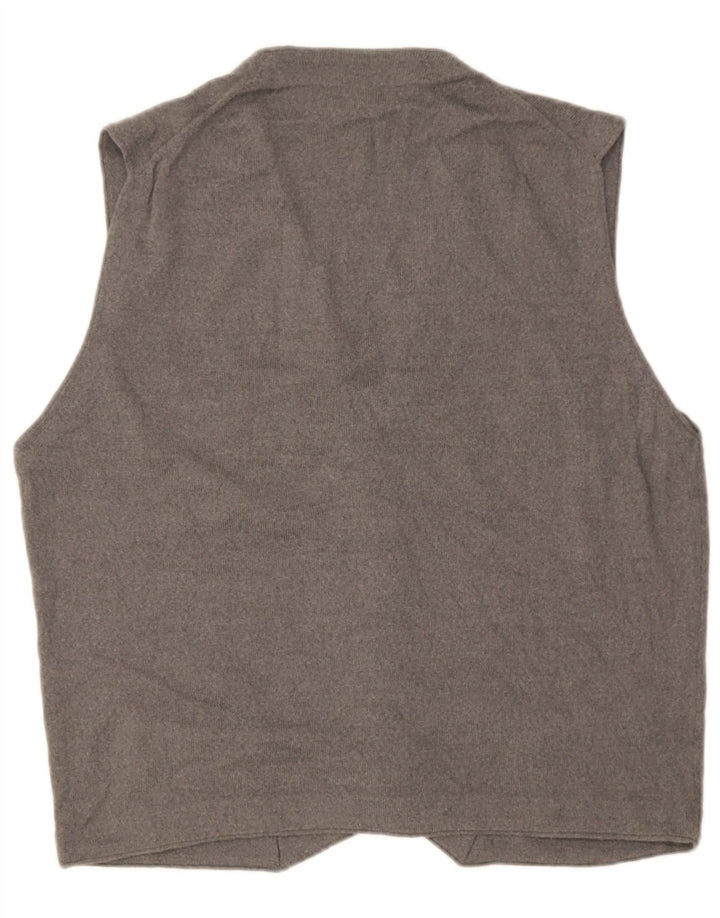 Pierre Cardin Herren Weste IT 52 Großes graues Acryl