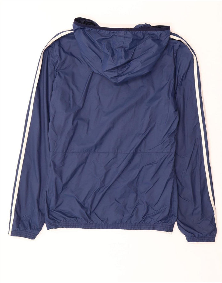 ADIDAS Herren-Trainingsanzug mit Kapuze, Top-Jacke, UK 36, Größe S, Marineblau, Polyester