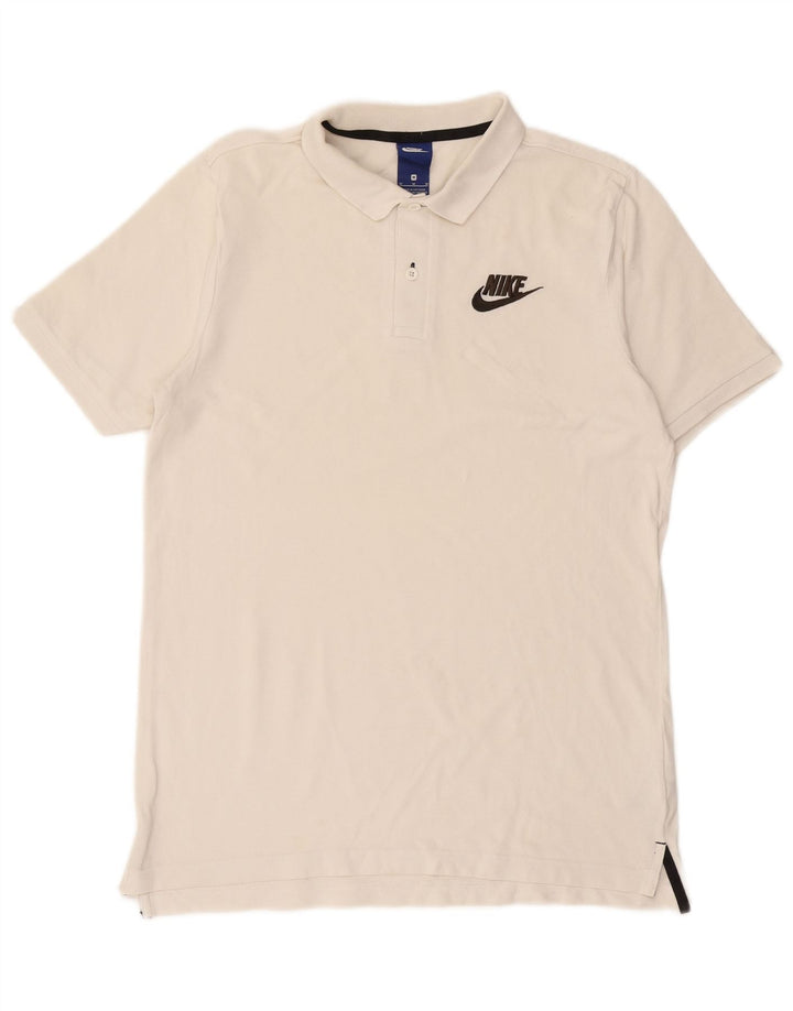 NIKE Herren-Poloshirt aus mittelweißer Baumwolle