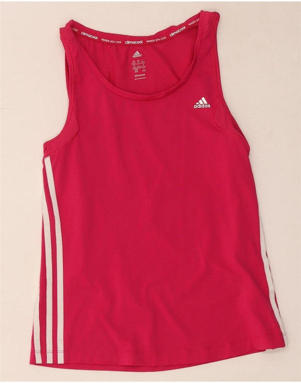 Adidas Damen Climacool Weste Top UK 12/14 Mittelrosa Polyamid
