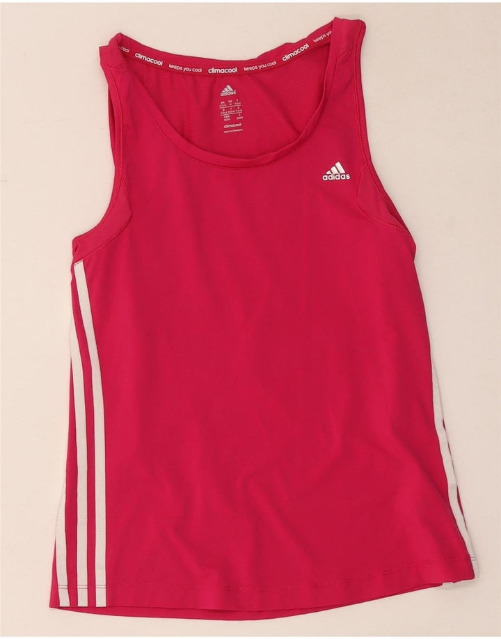 Adidas Damen Climacool Weste Top UK 12/14 Mittelrosa Polyamid