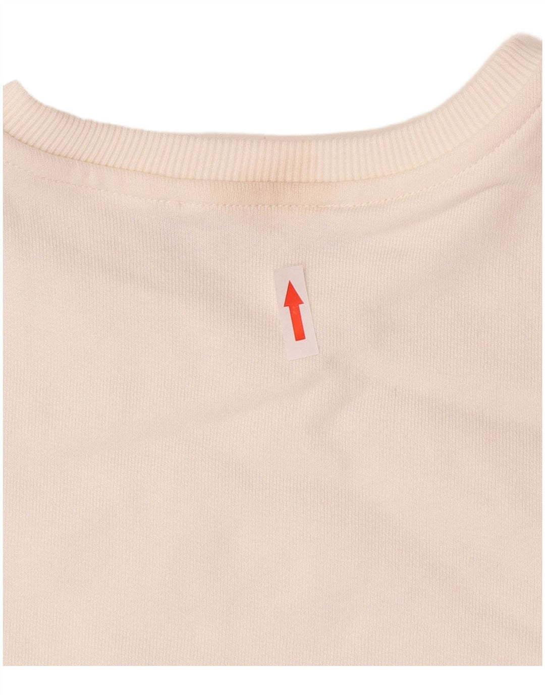 ALVIERO MARTINI Damen Grafik-Sweatshirt-Pullover UK 14 Mittelweiße Baumwolle
