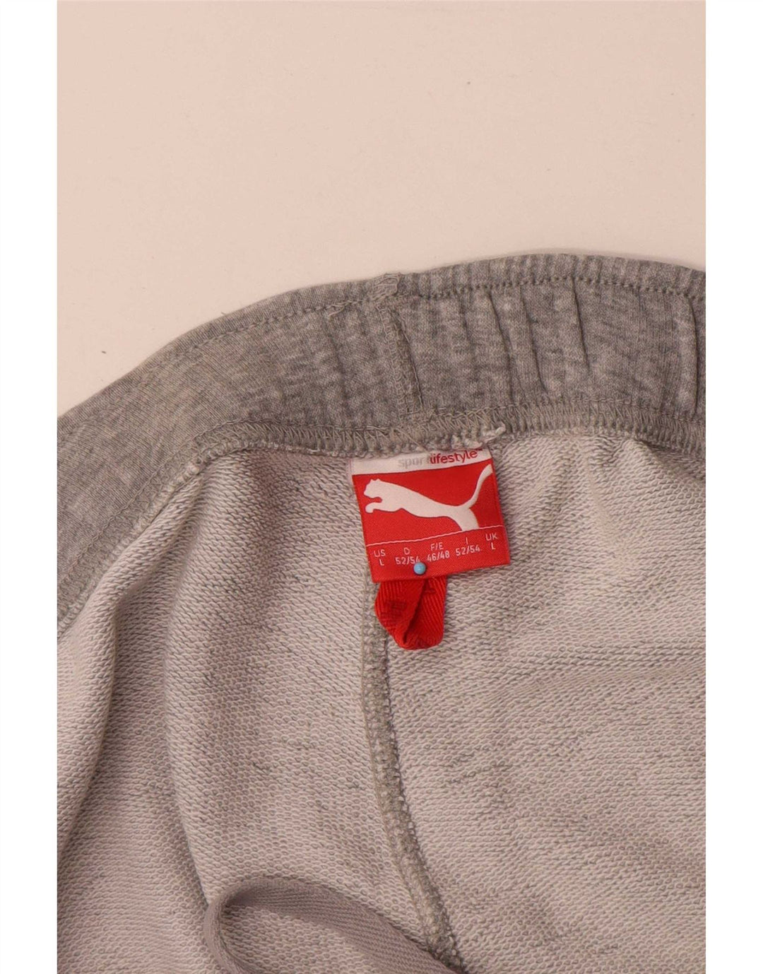 Puma Herren-Trainingshose mit Grafik, Größe L, Grau, Sport