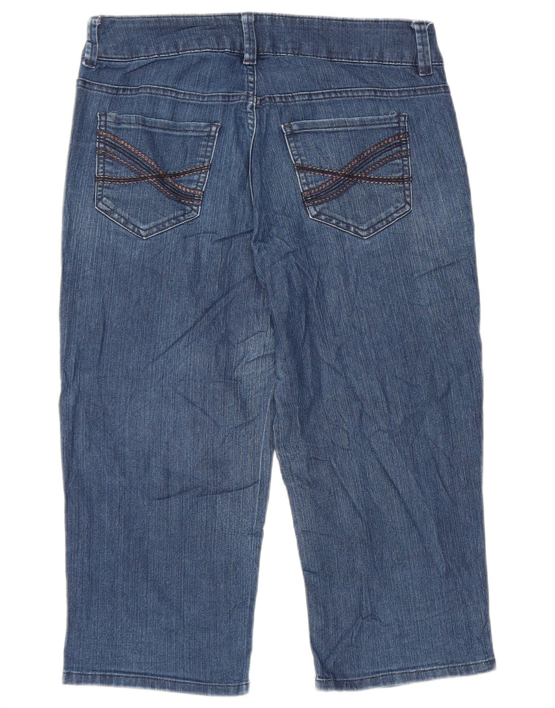 LEE Damen Riders Capri Jeans US 8 Medium W32 L19 Blaue Baumwolle