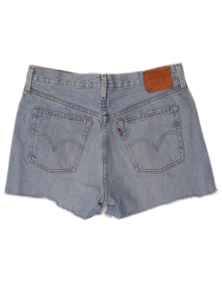 Levi's Damen 501 Jeansshorts W28 mittelblaue Baumwolle