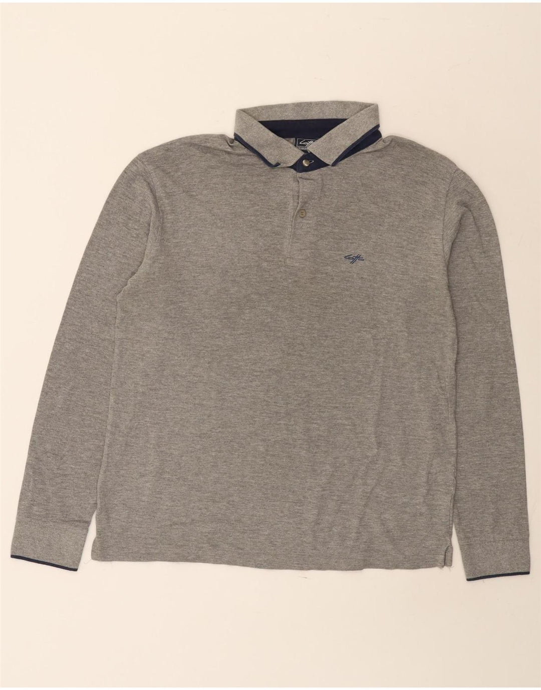 LOTTO Herren Langarm-Poloshirt XL Grau