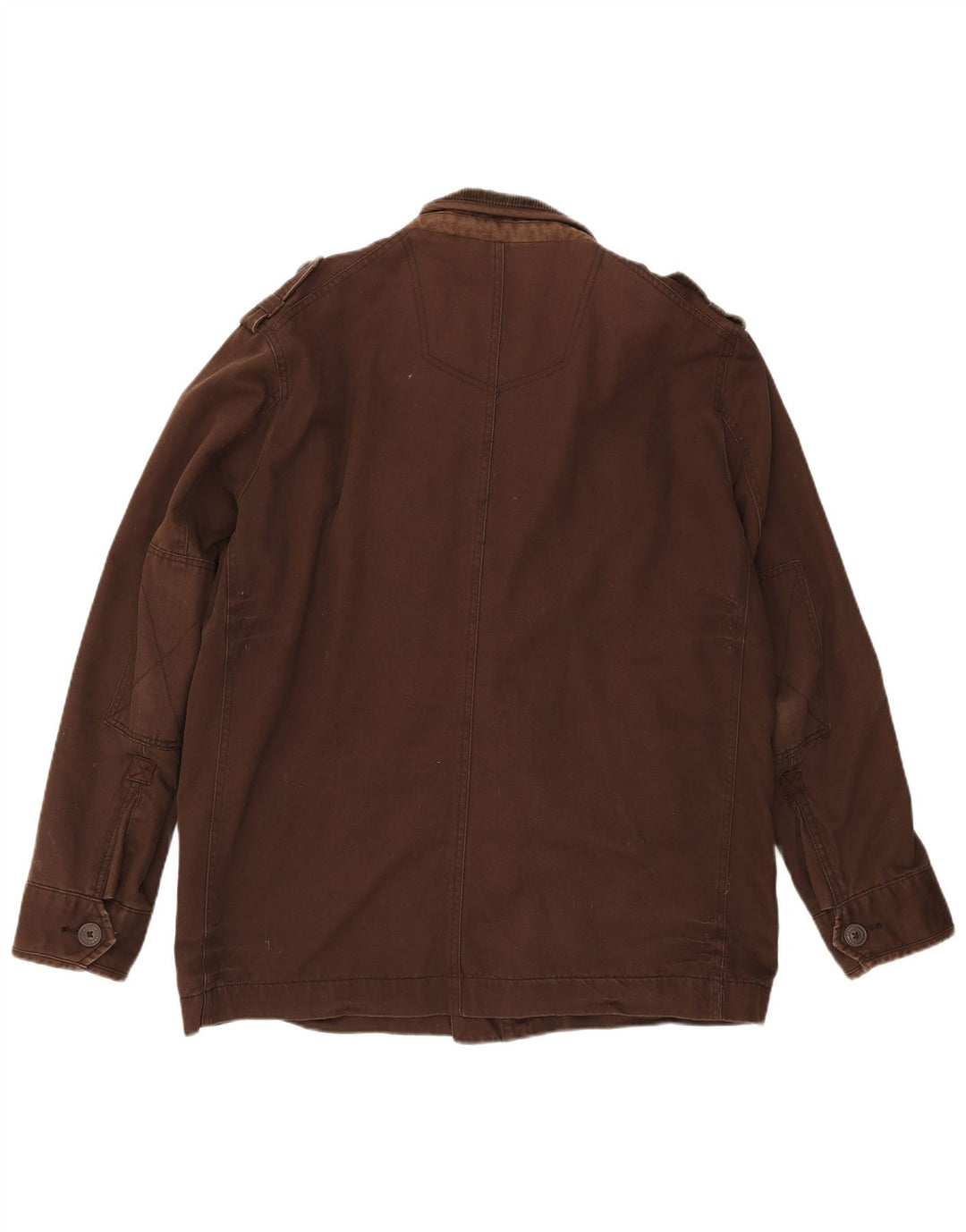 Fat Face Herren-Utility-Jacke, UK 40, große braune Baumwolle