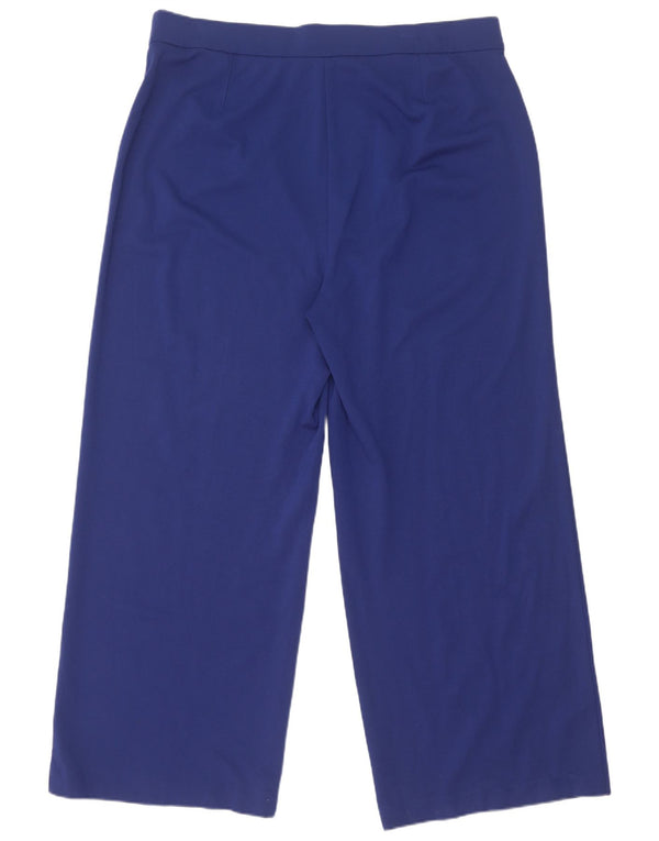 Marks & Spencer Damen-Trainingshose mit weitem Bein, UK 20 2XL, blaue Viskose