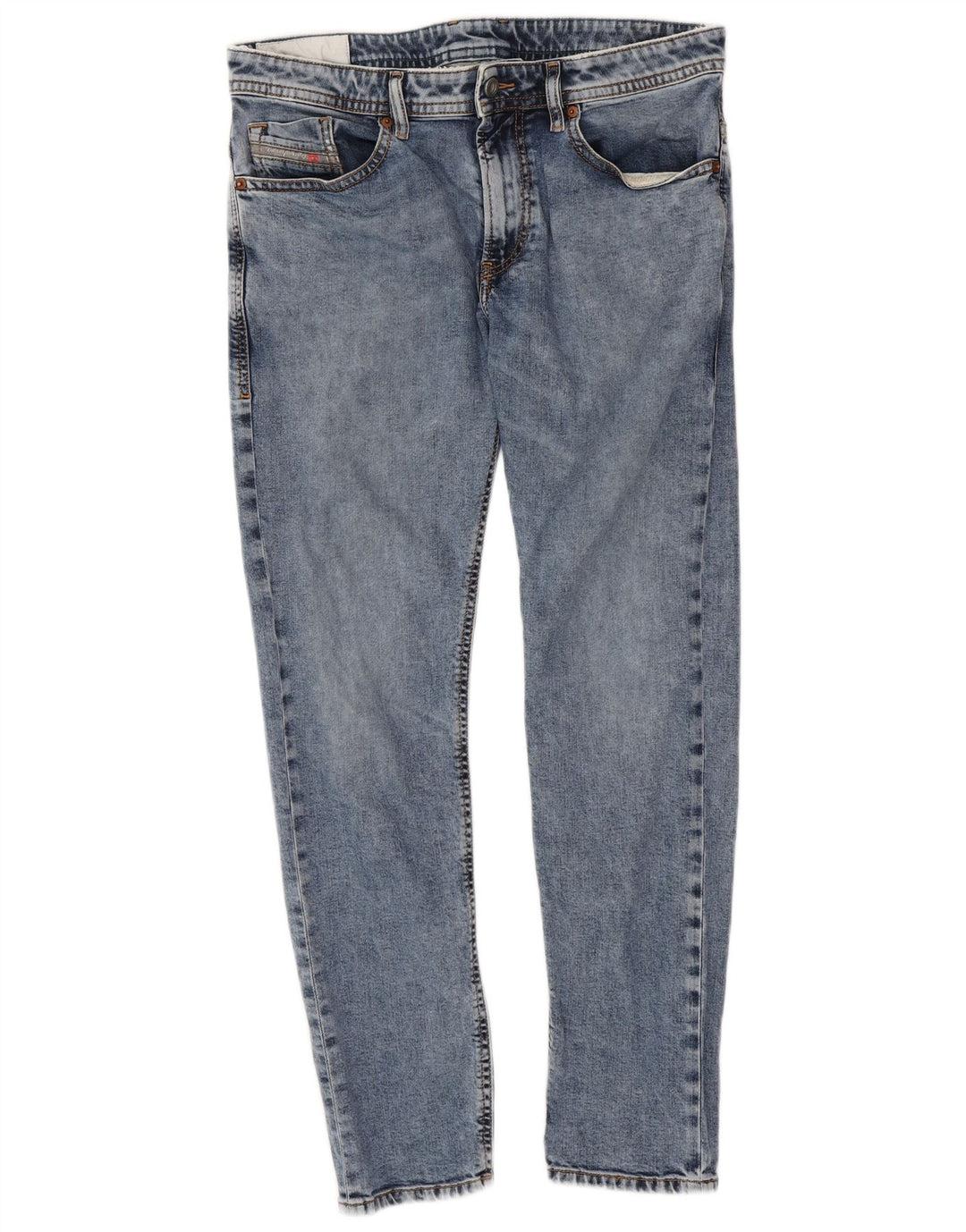 Diesel Herren Skinny Jeans W32 L29 Blaue Baumwolle