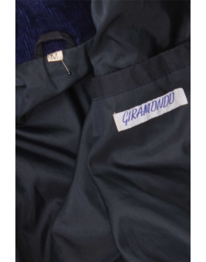Giramondo Herren-Mantel mit lockerer Passform, UK 38, Mittelmarineblau, Polyester