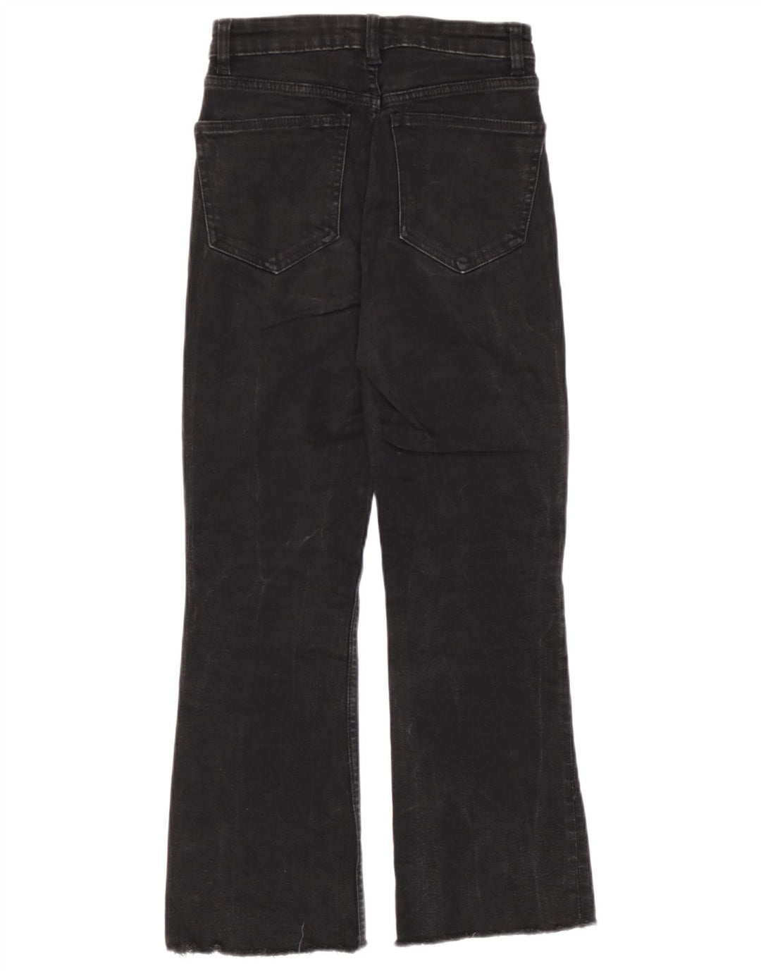 Zara Damen Bootcut Jeans EU 36 XS W26 L25 Schwarz