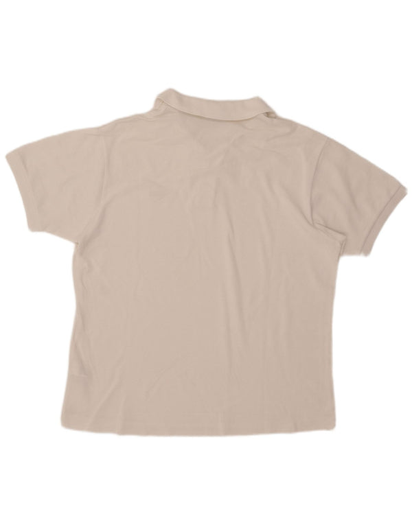 Lacoste Herren-Poloshirt mit klassischer Passform, Größe 6 XL, weiße Baumwolle