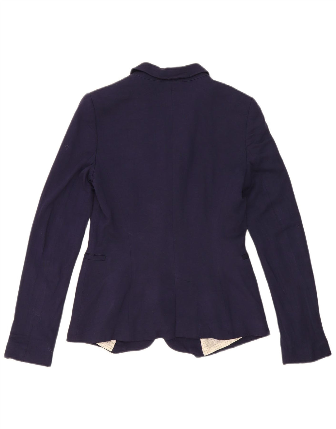 Zara Damen 1-Knopf-Blazerjacke UK 10 Small Marineblau