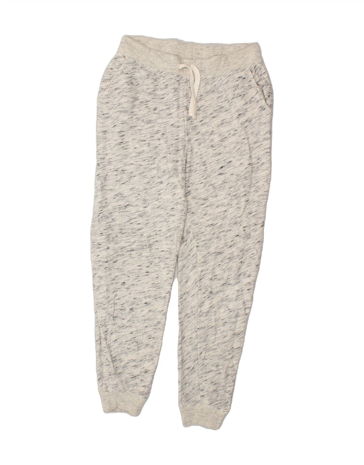 J. CREW Womens Tracksuit Trousers Joggers UK 10 Small Grey Flecked Cotton | Vintage J. Crew | Thrift | Second-Hand J. Crew | Used Clothing | Messina Hembry 