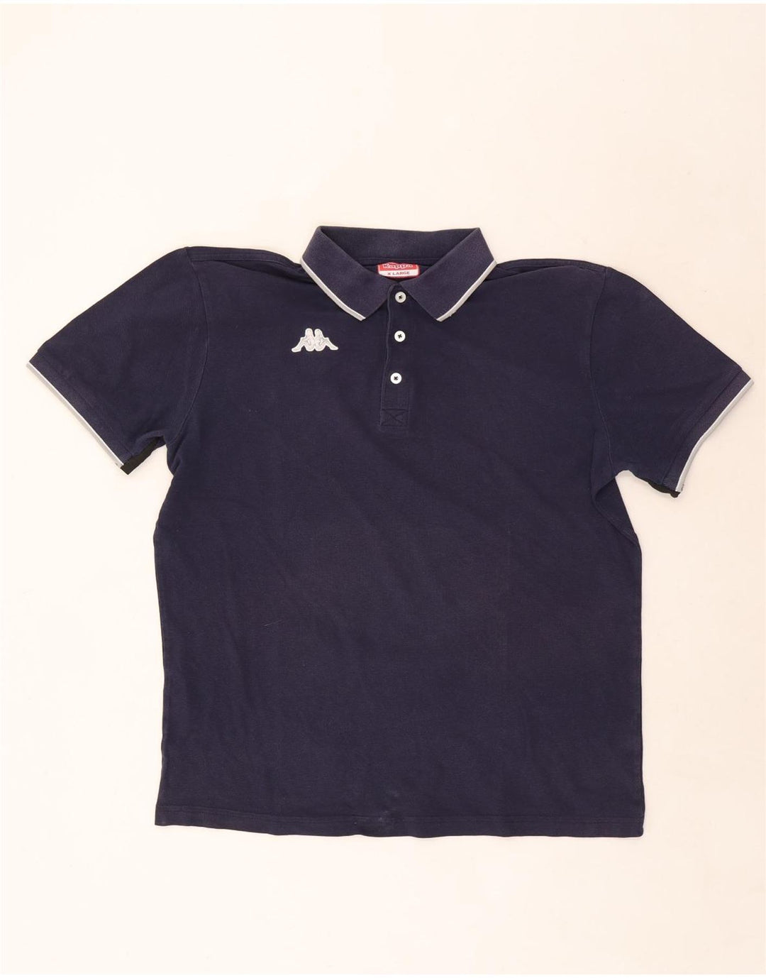 Kappa Herren Poloshirt XL Marineblau gestreift