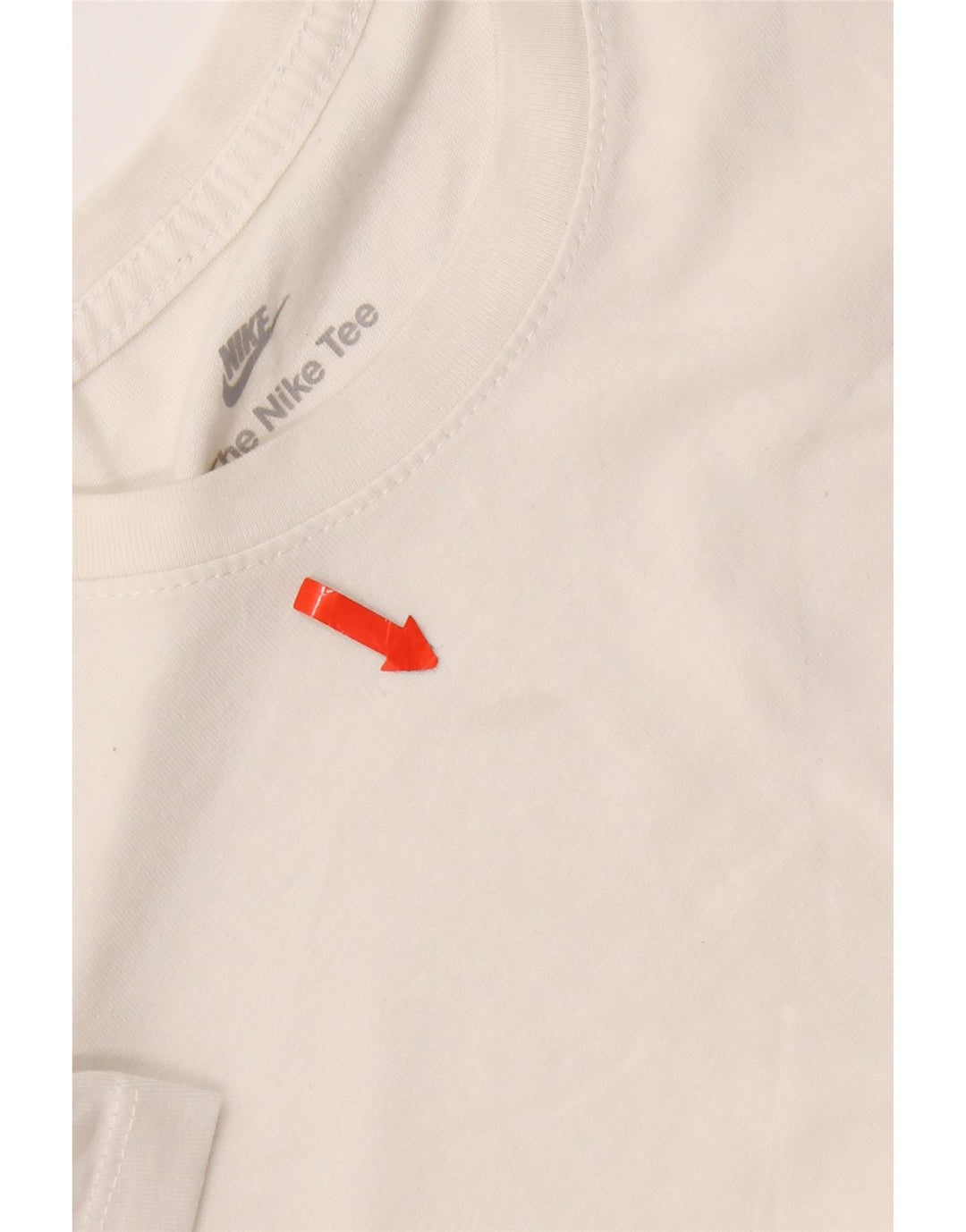 Nike Herren T-Shirt Top aus mittelweißer Baumwolle