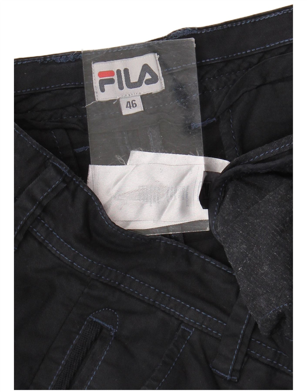 Fila Herren Slim Chino Hose IT 46 Small W36 L30 Marineblau
