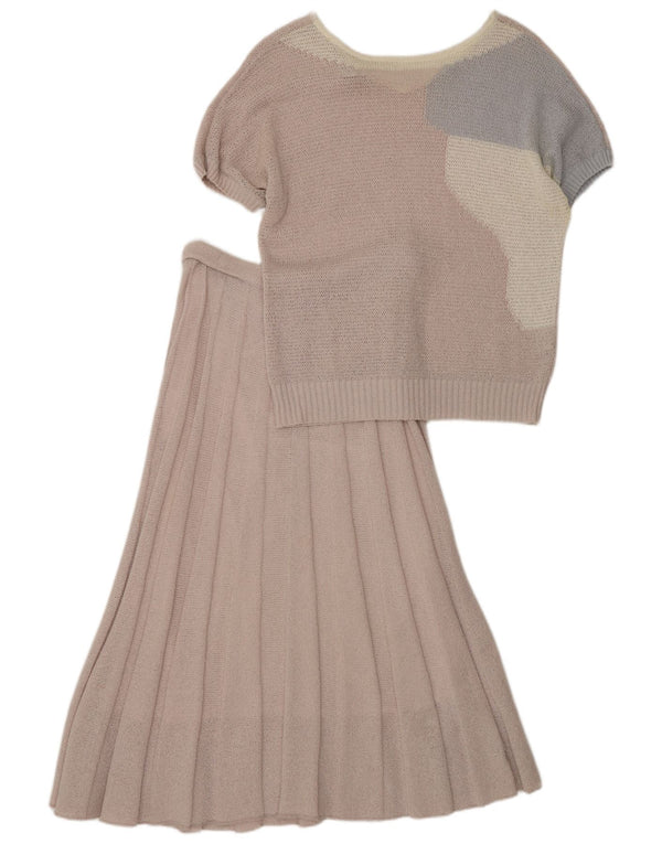 GOLLEHAUG Damen 2-teiliges Rockset EU 40 Medium W28 Lila Farbblock