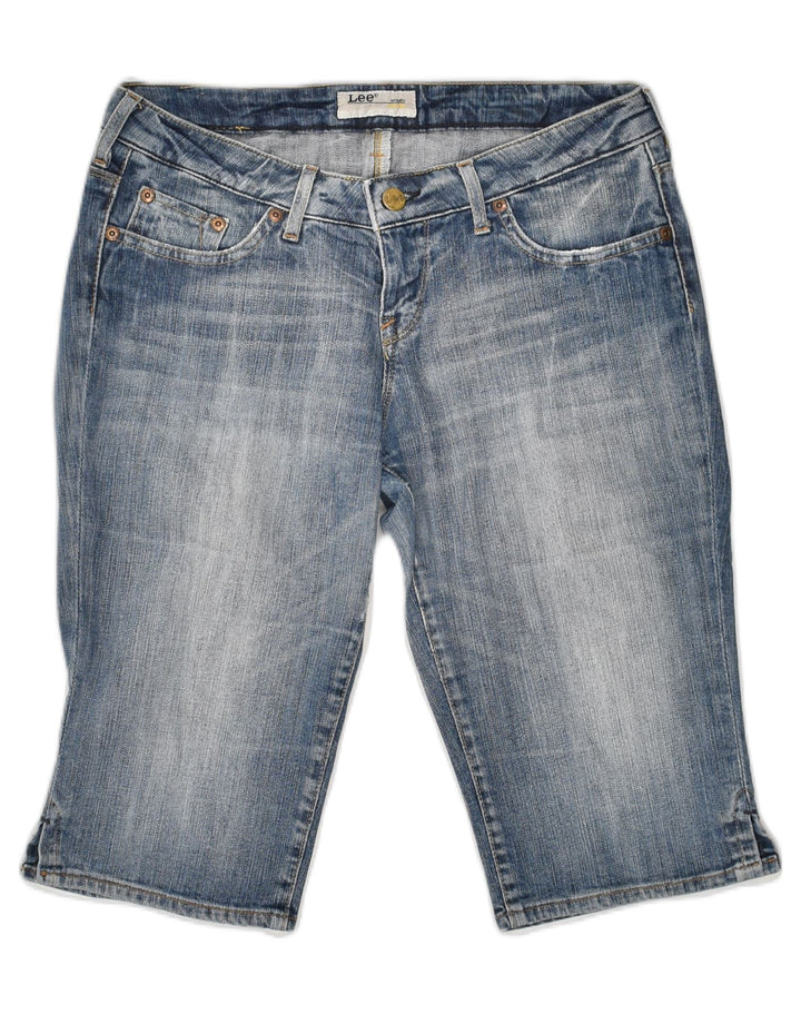 LEE Womens Denim Shorts W32 Large  Blue Cotton | Vintage Lee | Thrift | Second-Hand Lee | Used Clothing | Messina Hembry 