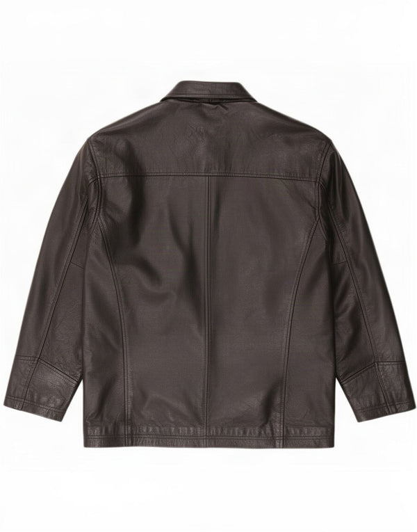 Vintage Mens Leather Jacket UK 40 Large Black