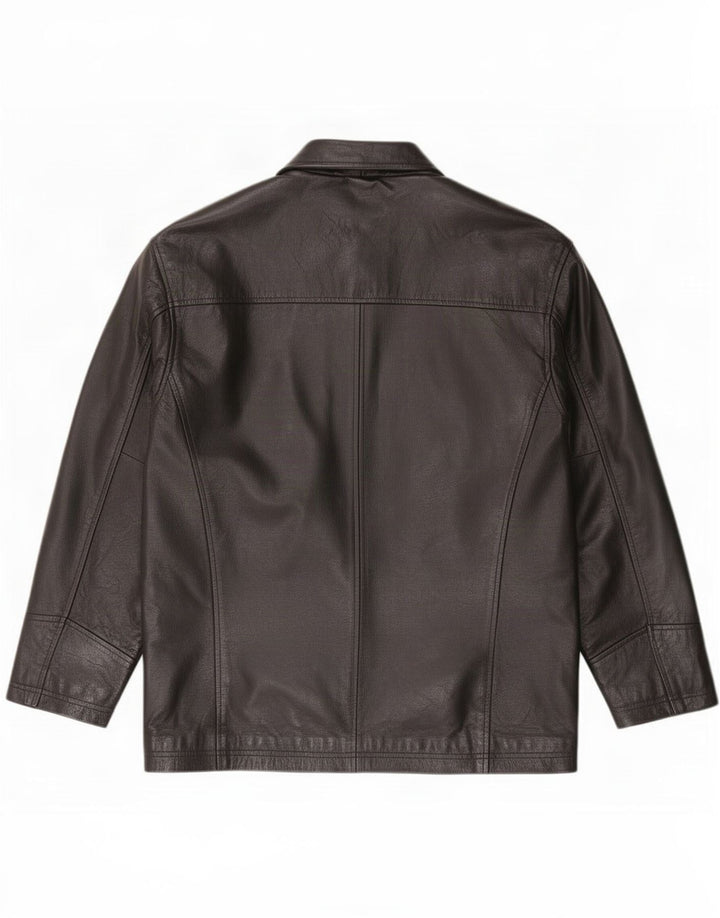 Vintage Herren Lederjacke UK 40 Large Schwarz