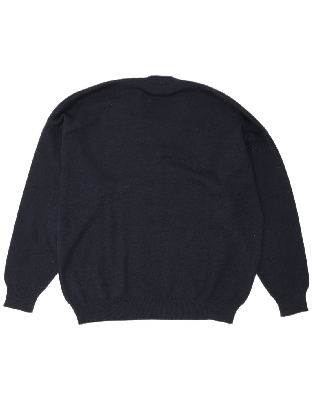 Il Granchio Herren-Pullover mit V-Ausschnitt, XL, marineblaue Wolle