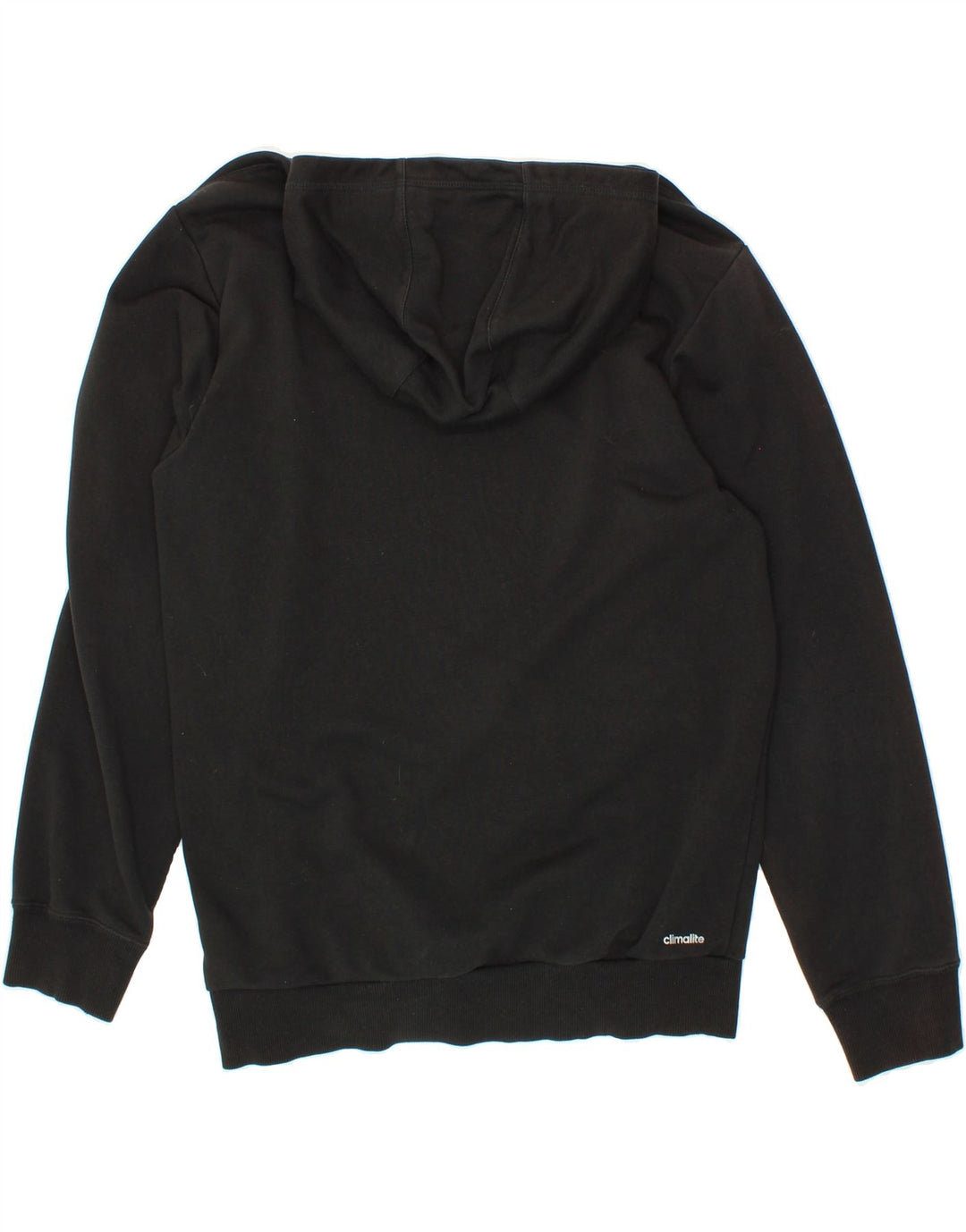 ADIDAS Mens Climalite Graphic Hoodie Jumper Medium Black Cotton Vintage Adidas and Second-Hand Adidas from Messina Hembry 
