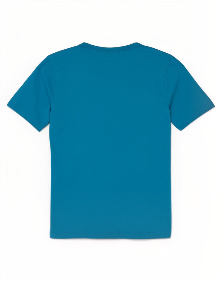 Puma Herren Grafik T-Shirt Top Small Blau Baumwolle