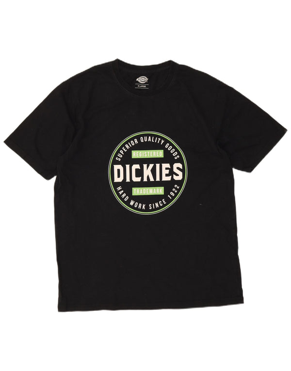 Dickies Herren-T-Shirt mit Grafik, XL, schwarze Baumwolle