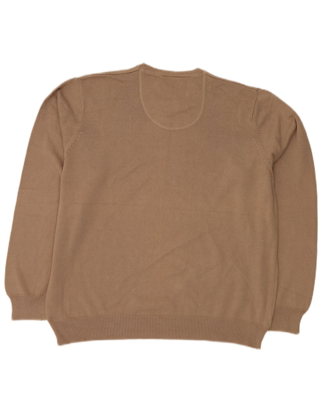 MARKS & SPENCER Herren Blue Harbour Rundhalspullover Pullover XL Beige Baumwolle