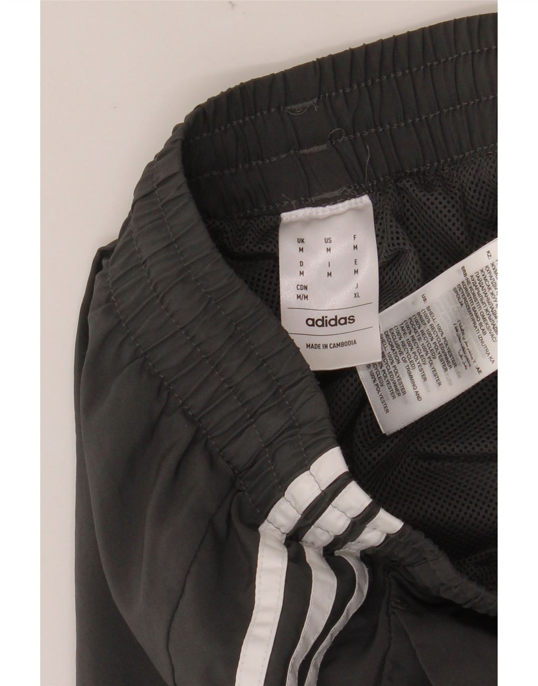 ADIDAS Herren Sportshorts mittelgraues Polyester