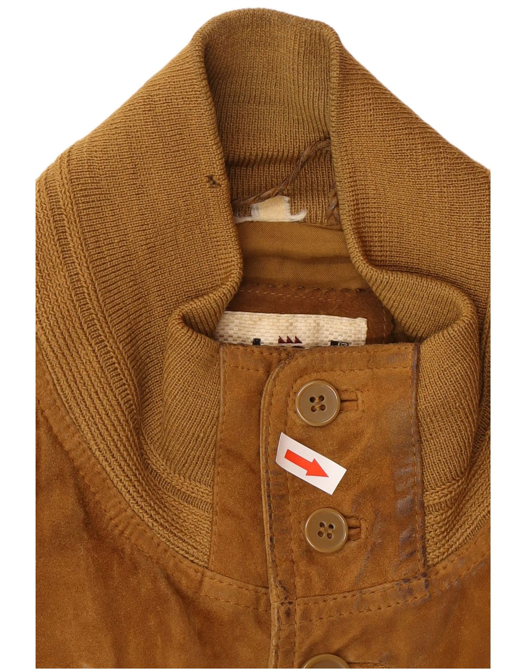 Conbipel Herren Wildleder Bomberjacke UK 42 XL Braunes Leder