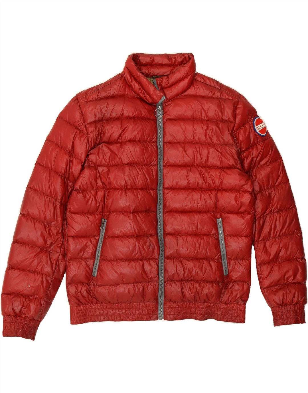 COLMAR Mens Padded Jacket IT 54 2XL Red Polyamide Vintage Colmar and Second-Hand Colmar from Messina Hembry 