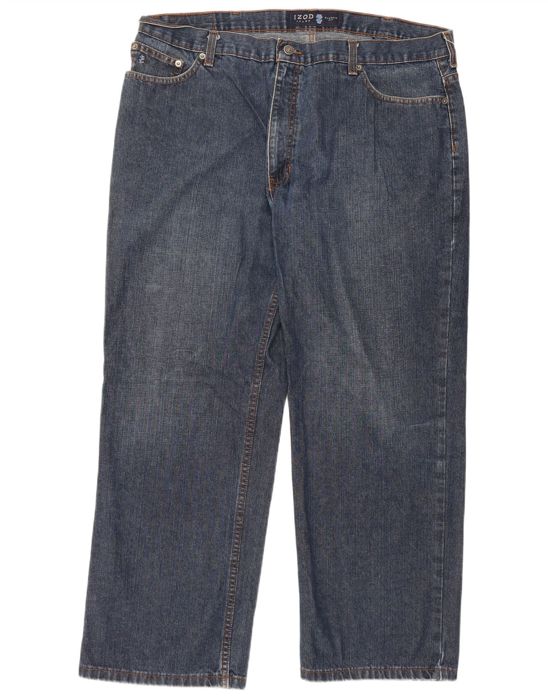 IZOD Herren-Jeans mit klassischer Passform, gerade Passform, W40, L30, blaue Baumwolle