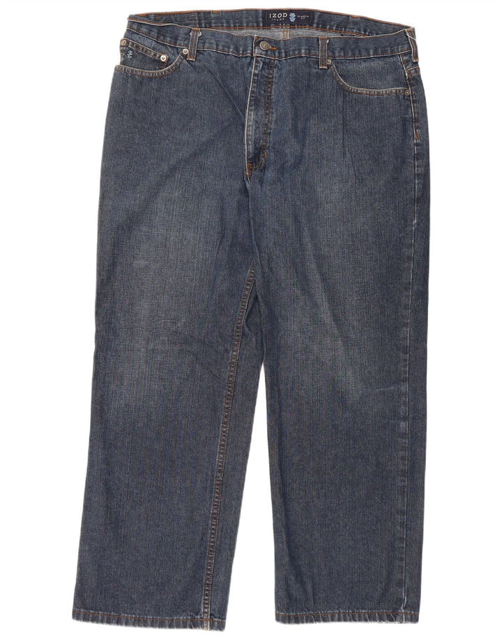 IZOD Herren-Jeans mit klassischer Passform, gerade Passform, W40, L30, blaue Baumwolle