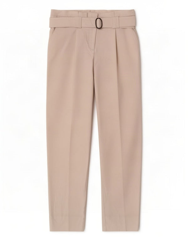 Topshop Damen Crop Tapered Chino Hose UK 10 Small W26 L25 Weiß