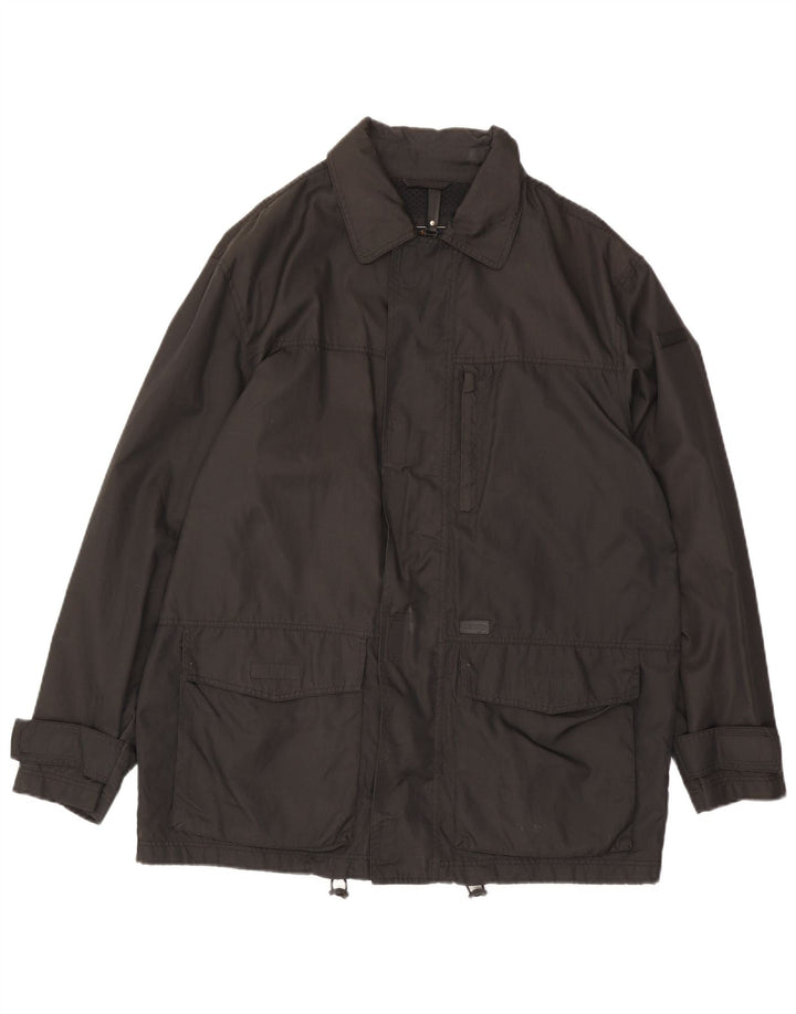 Paul & Shark Herren-Utility-Jacke UK 40 Large aus schwarzem Nylon