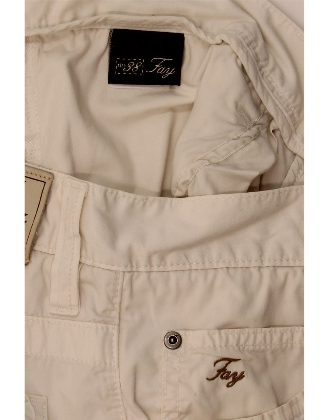 Fay Herren Freizeitshorts W38 XL Beige Baumwolle