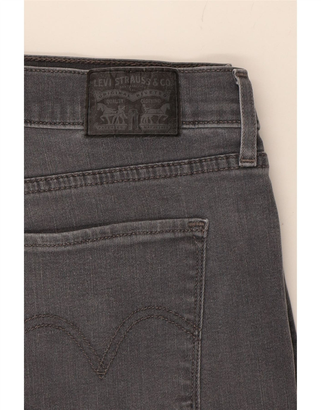 LEVI'S Womens Classic Straight Jeans US 12 Large W31 L30 Grey Vintage Levi's and Second-Hand Levi's from Messina Hembry 