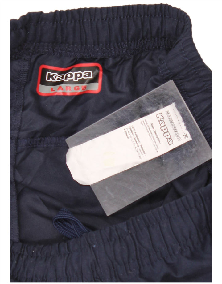 KAPPA Mens Sport Shorts Large  Navy Blue Polyester