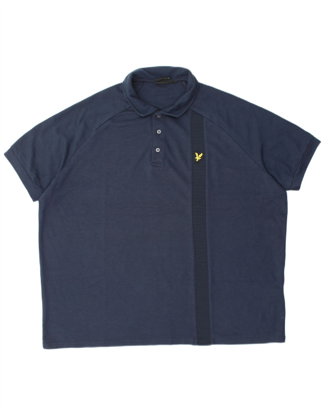 LYLE & SCOTT Herren Poloshirt 2XL Marineblaue Viskose