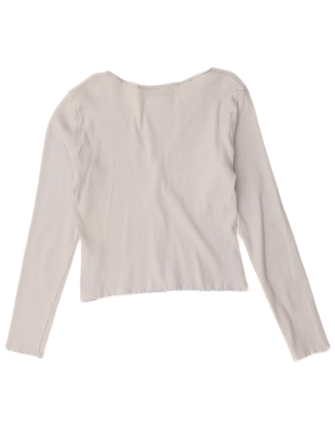 Hobbs Damen Crop Cardigan Top UK 14 Mittelblaue Baumwolle