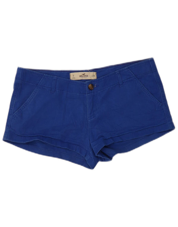 Hollister Damen Hotpants US 7 Medium W28 Blaue Baumwolle