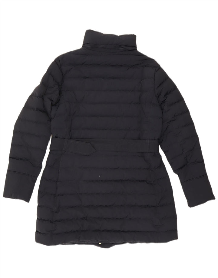 Woolrich Damen Wattierter Mantel UK 16 Large Marineblau Polyester