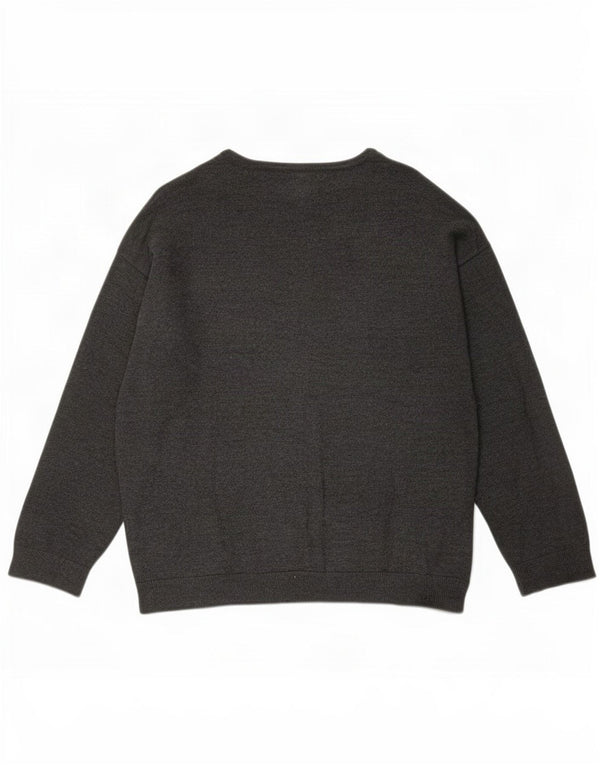 Zara Mädchen-Pullover mit U-Boot-Ausschnitt, 13–14 Jahre, graue Viskose