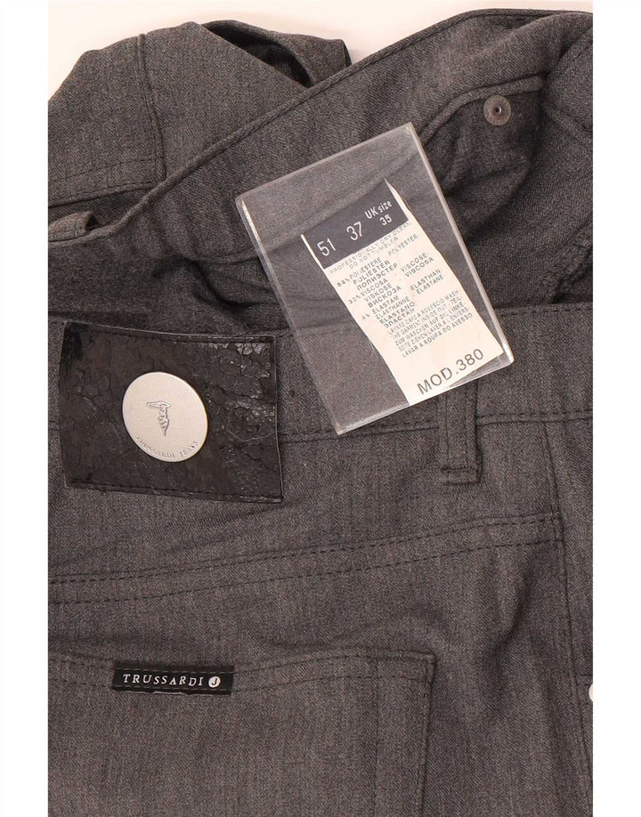 Trussardi Herren-Freizeithose, gerade, W35, L32, grau, Polyester
