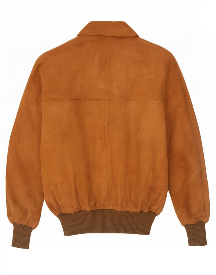 Maren Herren Wildleder Bomberjacke IT 50 Large Beige Leder