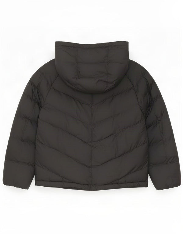 Nike Mädchen-Kapuzenjacke, gepolstert, 8–9 Jahre, Größe S, Schwarz